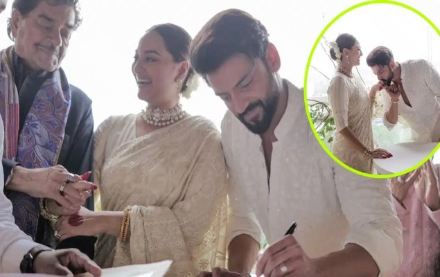 Sonakshi-Zaheer Wedding: अनिल कपूर से लेकर सायरा बानो तक कई बॉलीवुड सितारे पहुंचे रिसेप्शन में